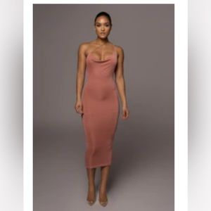 Pink/ Mauve MIDI Dress